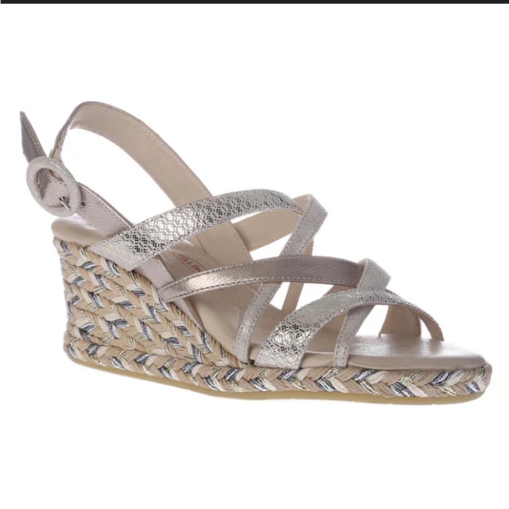 Amalfi by Rangoni‎ Lenny Espadrilles wedge sandal Italy NEW 8.5 narrow